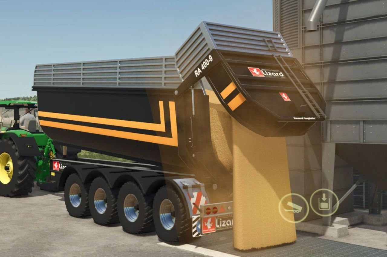 Причіп Lizard RA 400-9 для Farming Simulator 25