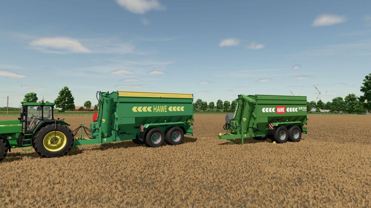 Вагон-автомат Hawe ULW 2500 для Farming Simulator 25