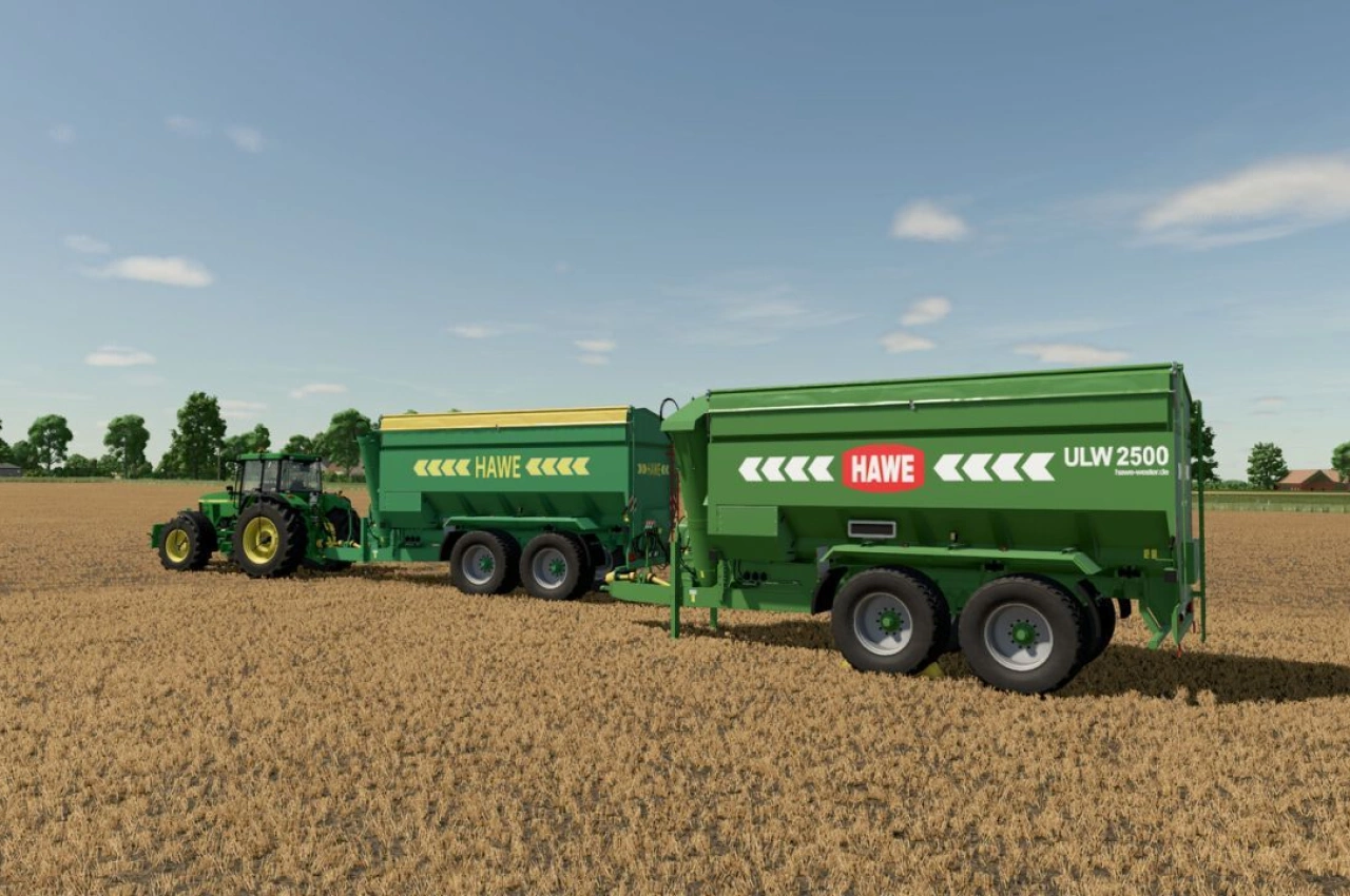 Вагон-автомат Hawe ULW 2500 для Farming Simulator 25