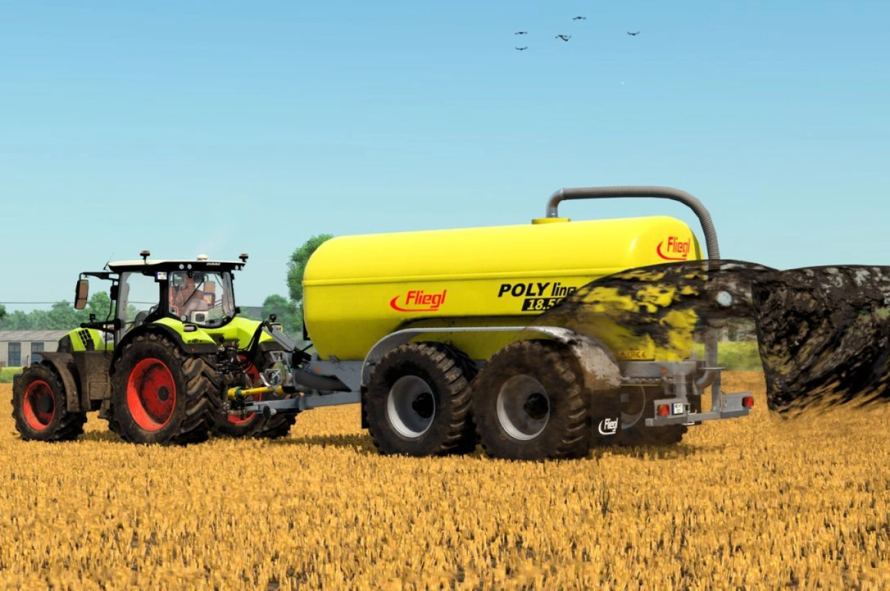 Причіп Fliegl Poly Line 18500 для Farming Simulator 25