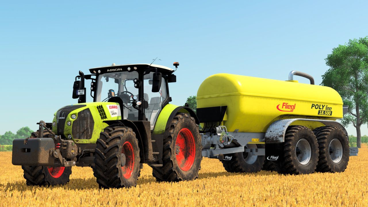 Причіп Fliegl Poly Line 18500 для Farming Simulator 25