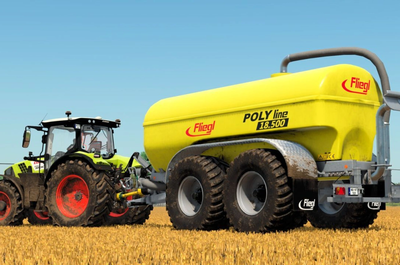 Причіп Fliegl Poly Line 18500 для Farming Simulator 25