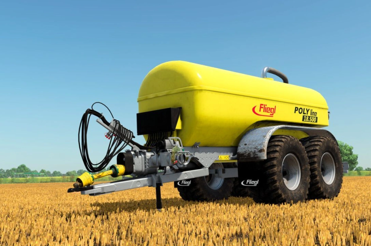 Причіп Fliegl Poly Line 18500 для Farming Simulator 25