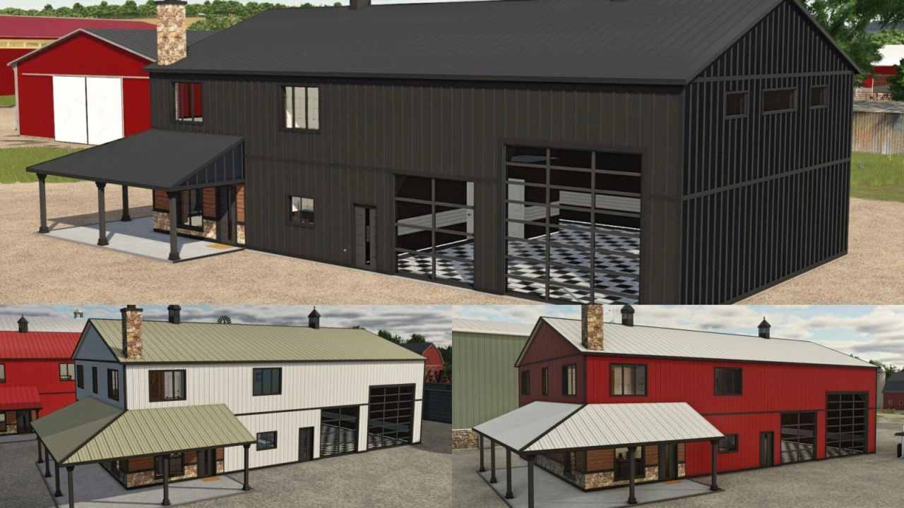 Будівля Barndominium для Farming Simulator 25