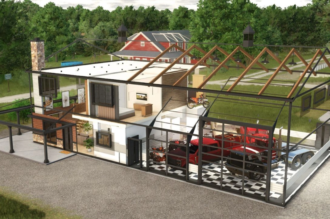 Будівля Barndominium для Farming Simulator 25