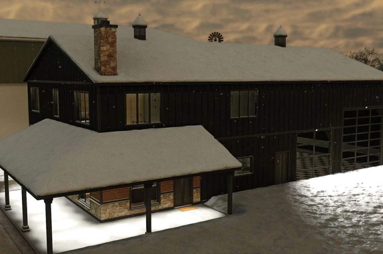 Будівля Barndominium для Farming Simulator 25