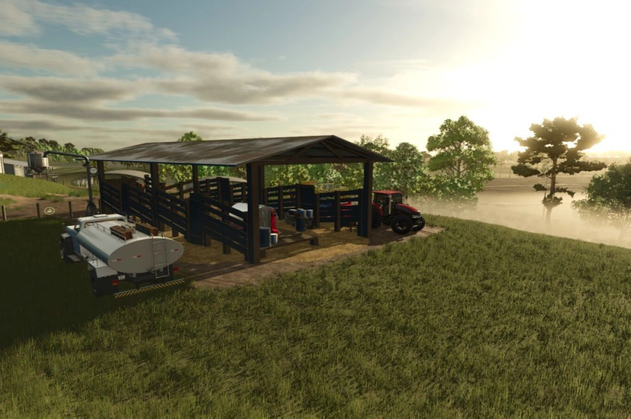 Корівник бразильський з навантажувачем для Farming Simulator 25
