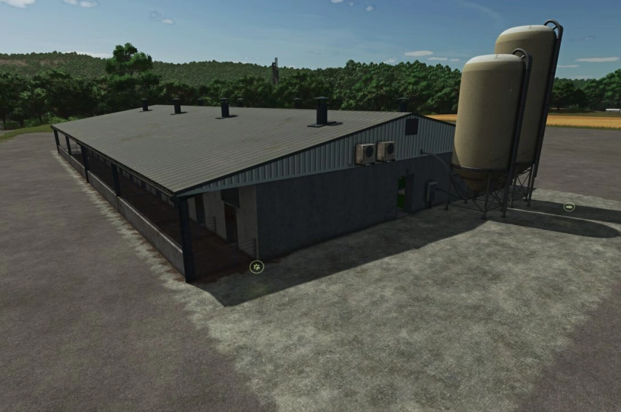 Ферма для відгодівлі свиней для Farming Simulator 25
