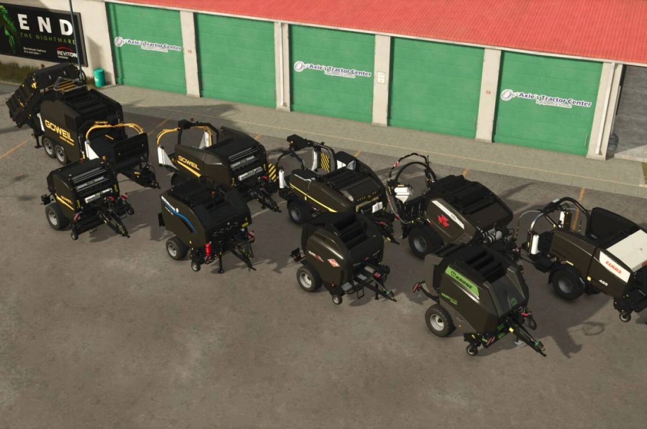 Прес-підбирач Round Balers Plus для Farming Simulator 25