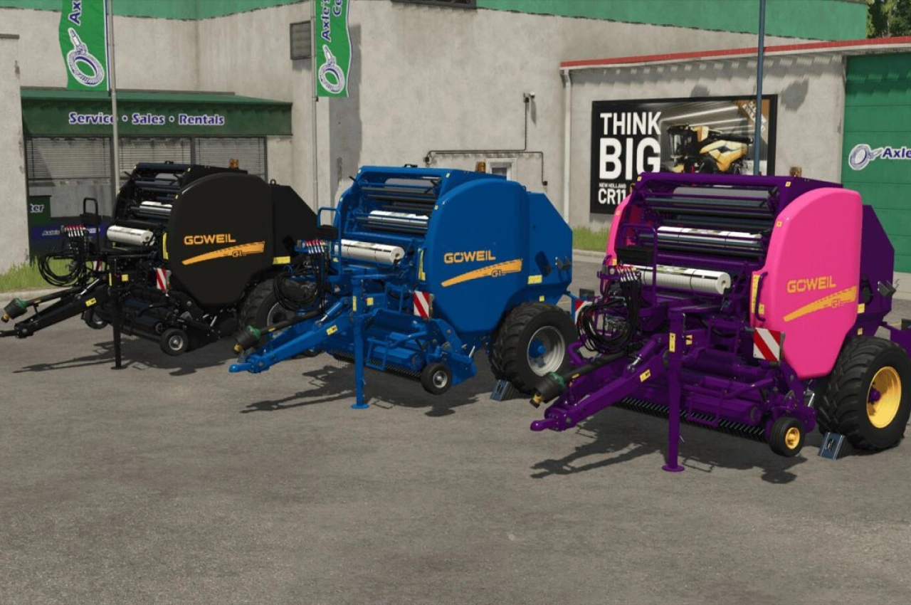 Прес-підбирач Round Balers Plus для Farming Simulator 25