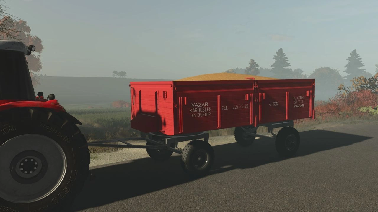 Причіп Saffet Römork Yazar Kardeşler для Farming Simulator 25