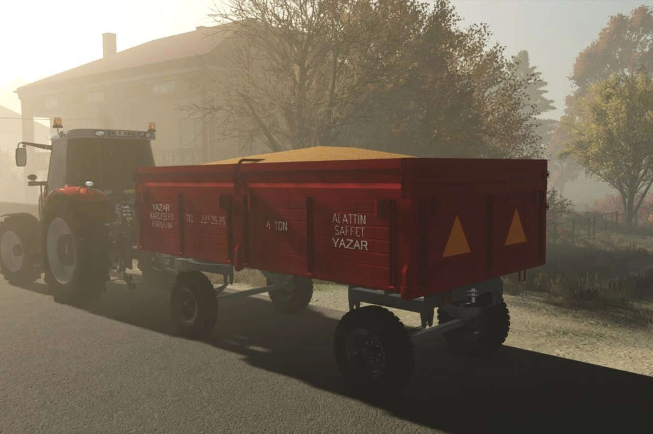 Причіп Saffet Römork Yazar Kardeşler для Farming Simulator 25
