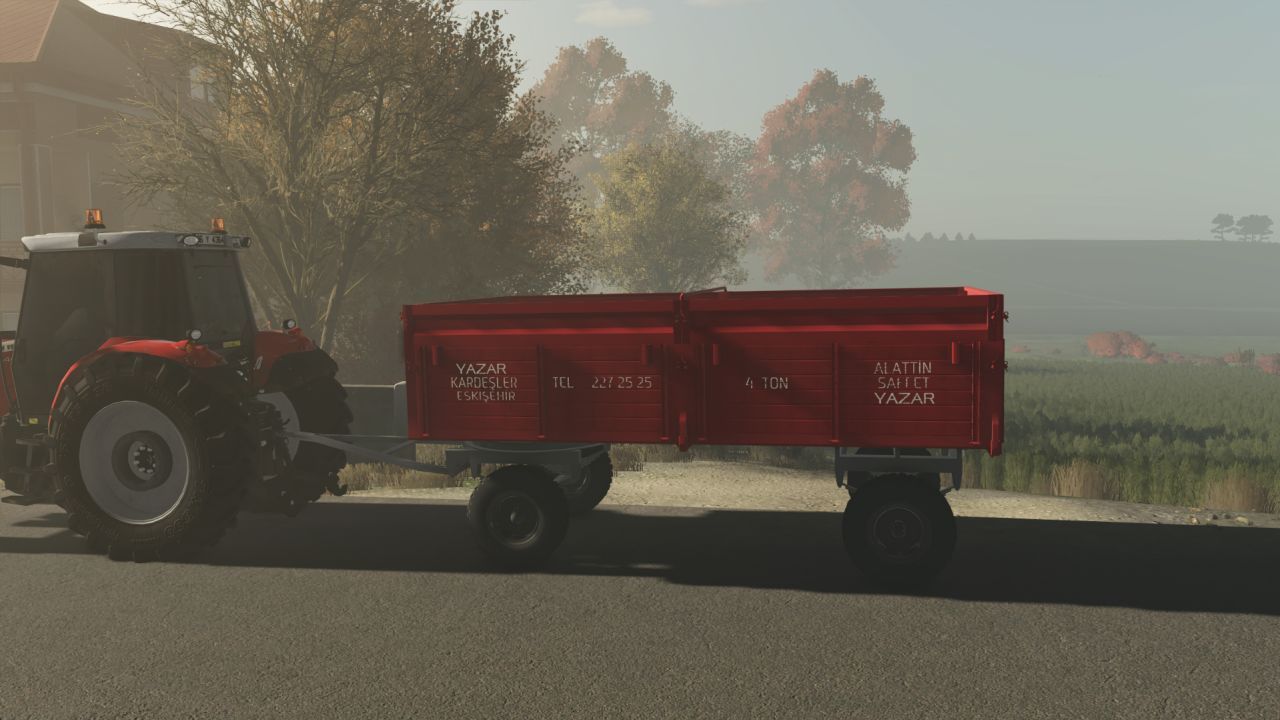 Причіп Saffet Römork Yazar Kardeşler для Farming Simulator 25