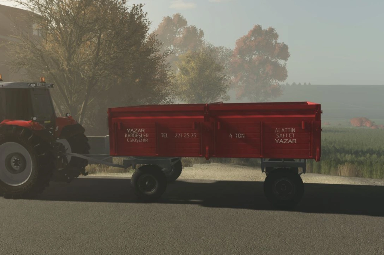 Причіп Saffet Römork Yazar Kardeşler для Farming Simulator 25