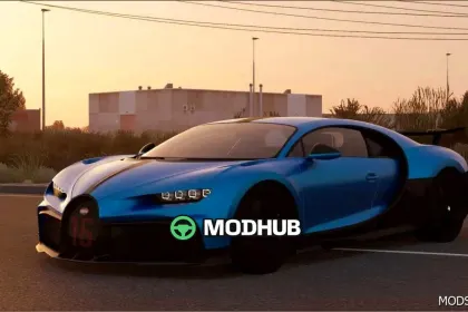 Car Bugatti Chiron 2021 V2.7 for Euro Truck Simulator 2