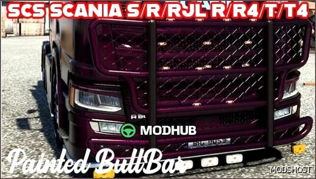 Пофарбований Bull BAR V1.2 для Euro Truck Simulator 2
