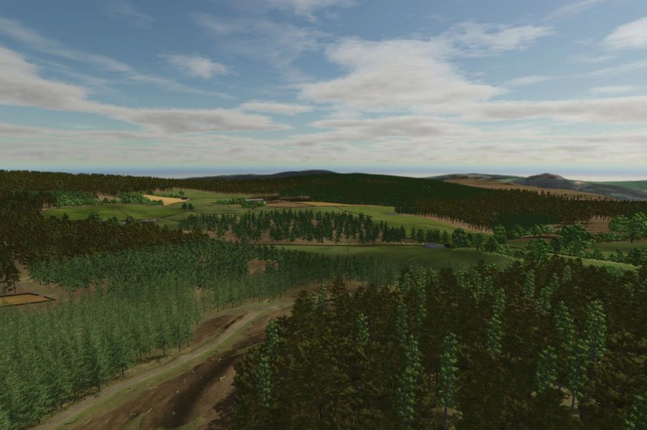 Карта Clocaenog для Farming Simulator 25