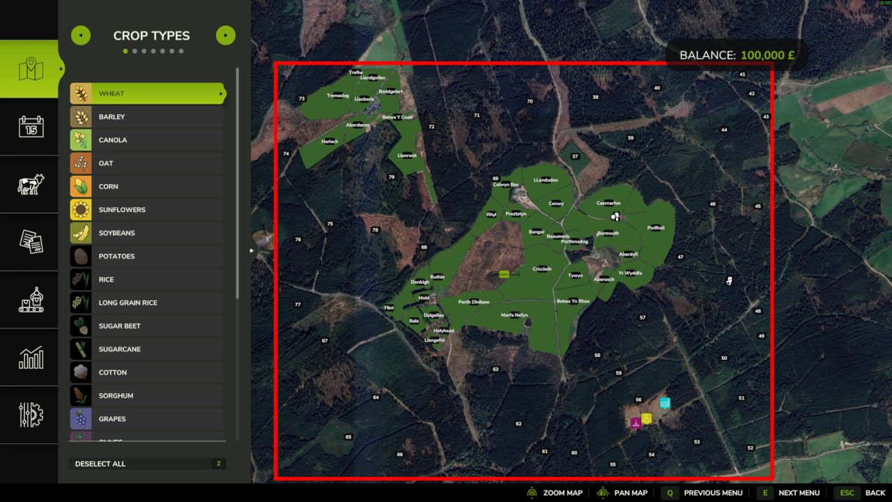 Карта Clocaenog для Farming Simulator 25