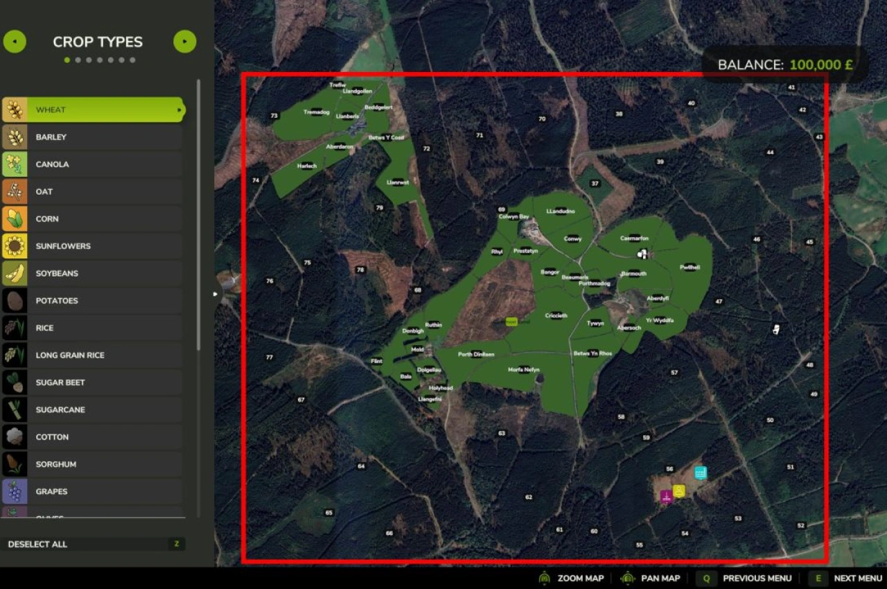 Карта Clocaenog для Farming Simulator 25