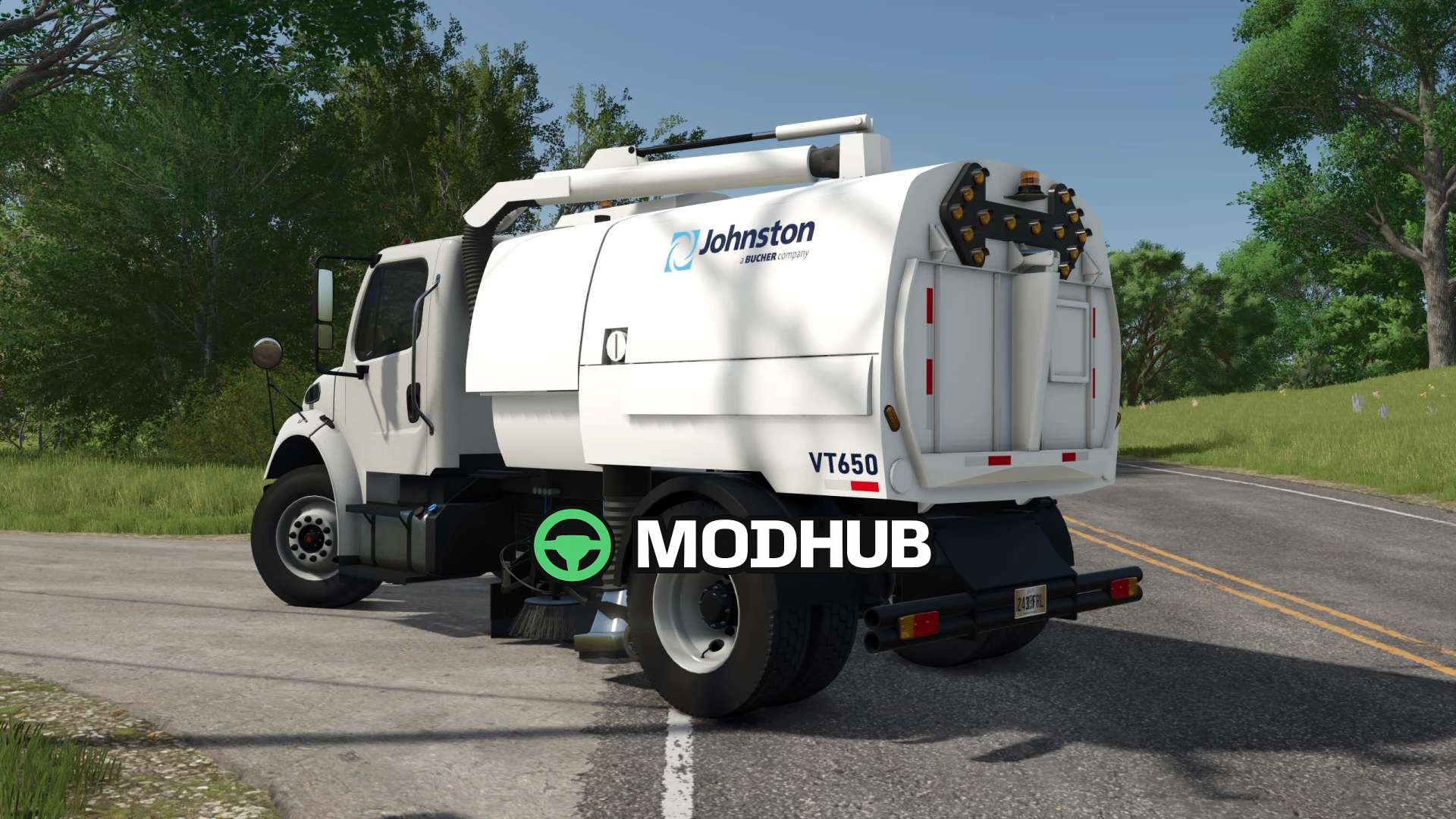 Mod na samochody Freightliner M2 Sweeper dla Farming Simulator 25 - Zrzuty ekranu