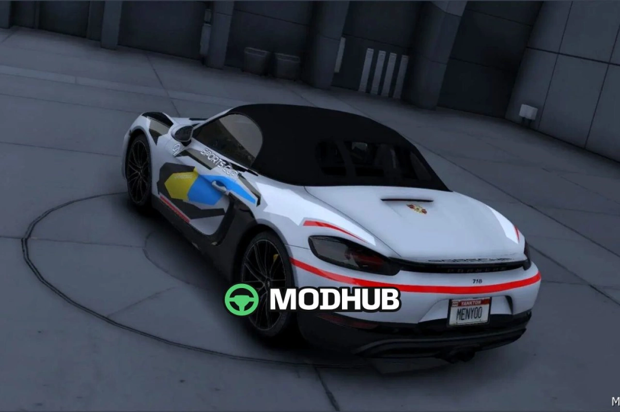 Автомобіль Porsche 718 Boxster S Modern Abstract для GTA 5