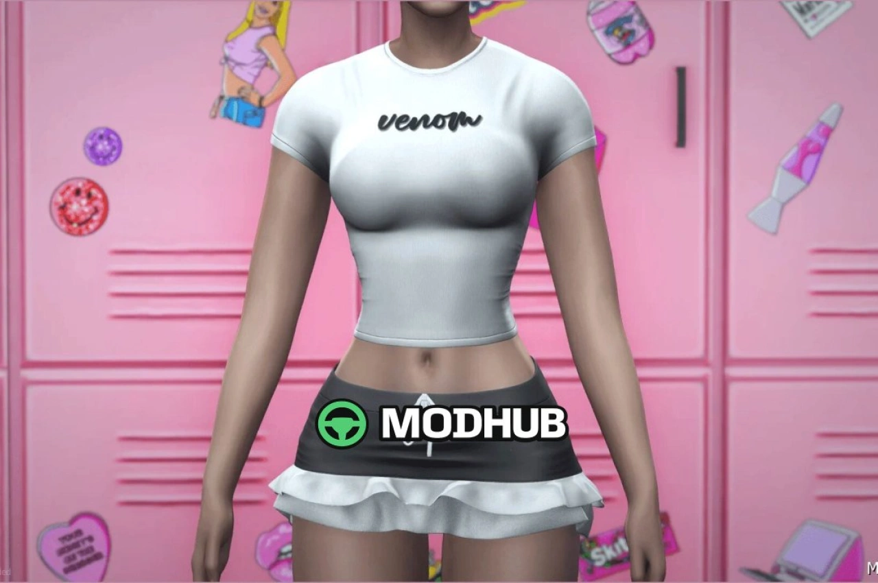 Мод для гравця Internet Girl SET MP Female для GTA 5