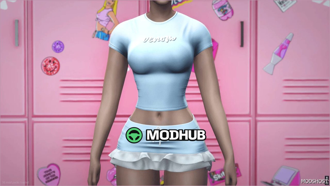 Мод для гравця Internet Girl SET MP Female для GTA 5