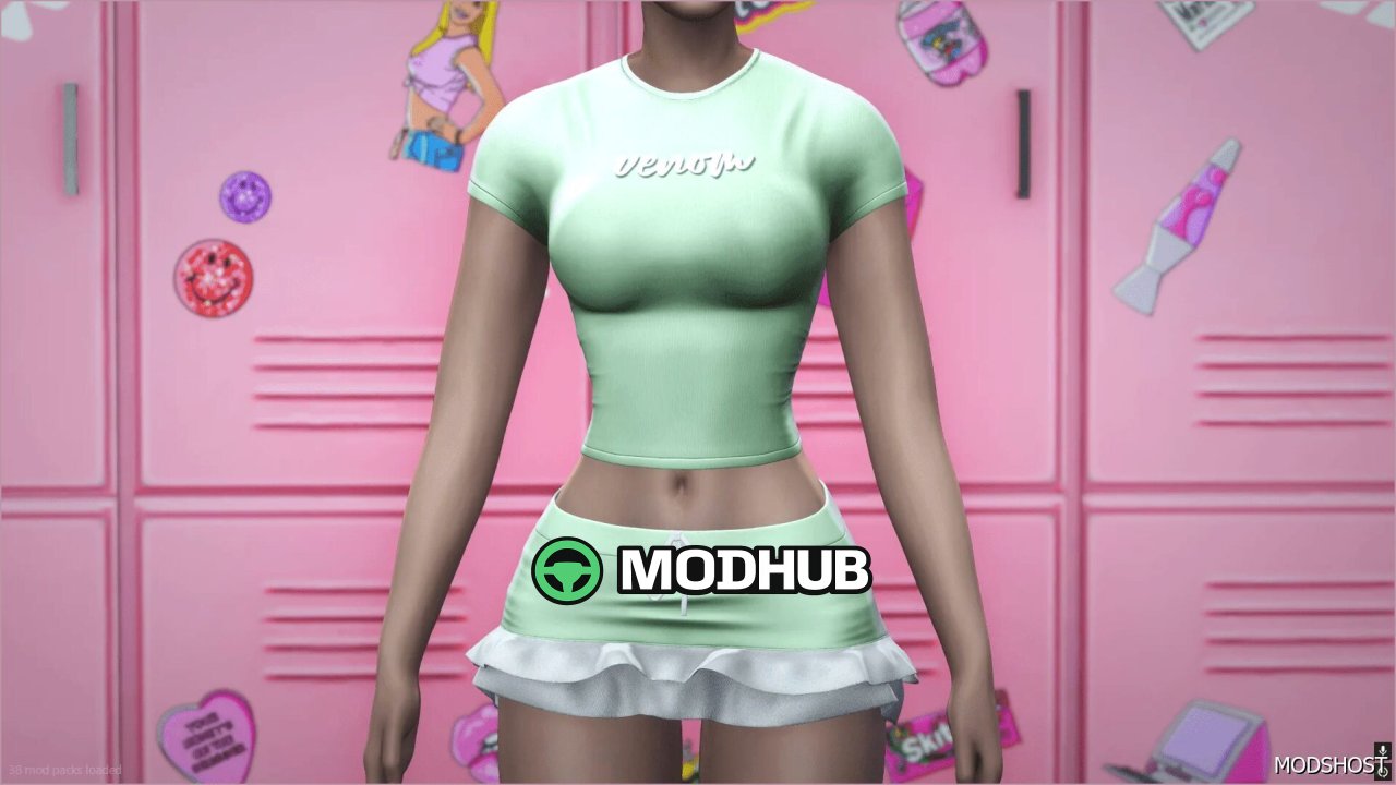 Мод для гравця Internet Girl SET MP Female для GTA 5