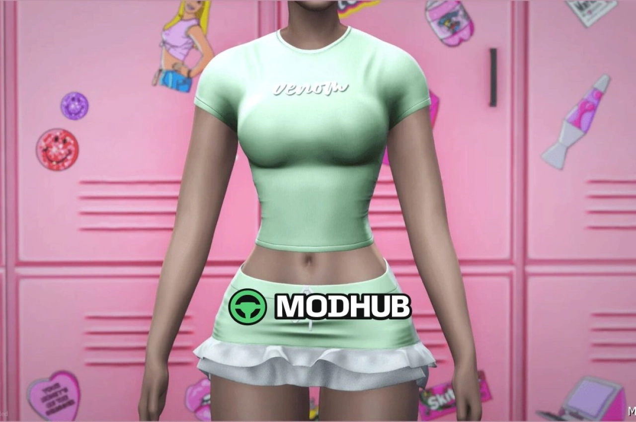 Мод для гравця Internet Girl SET MP Female для GTA 5