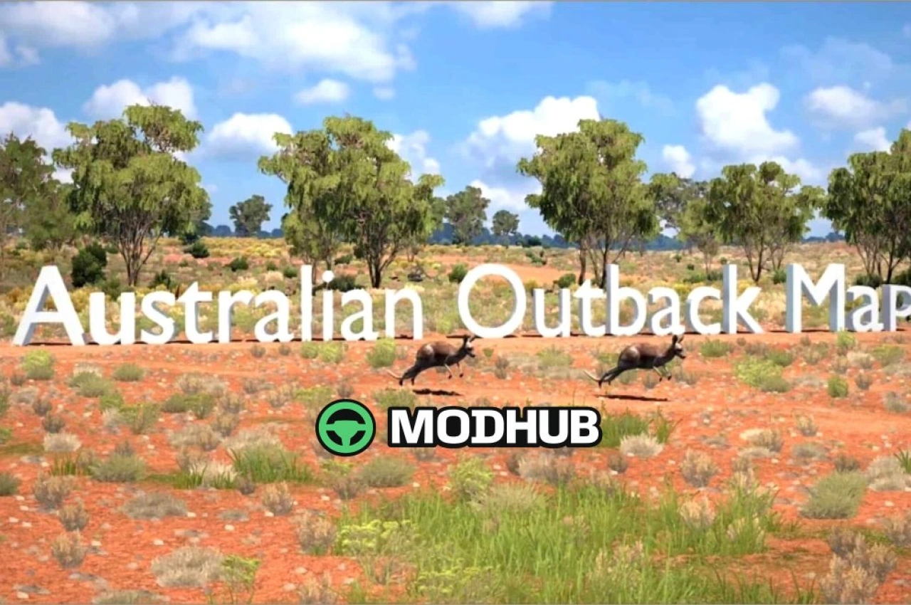 Карта Австралійського Безкраю V5.3 для American Truck Simulator
