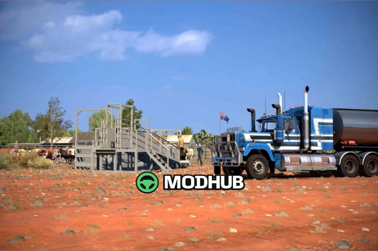 Карта Австралійського Безкраю V5.3 для American Truck Simulator