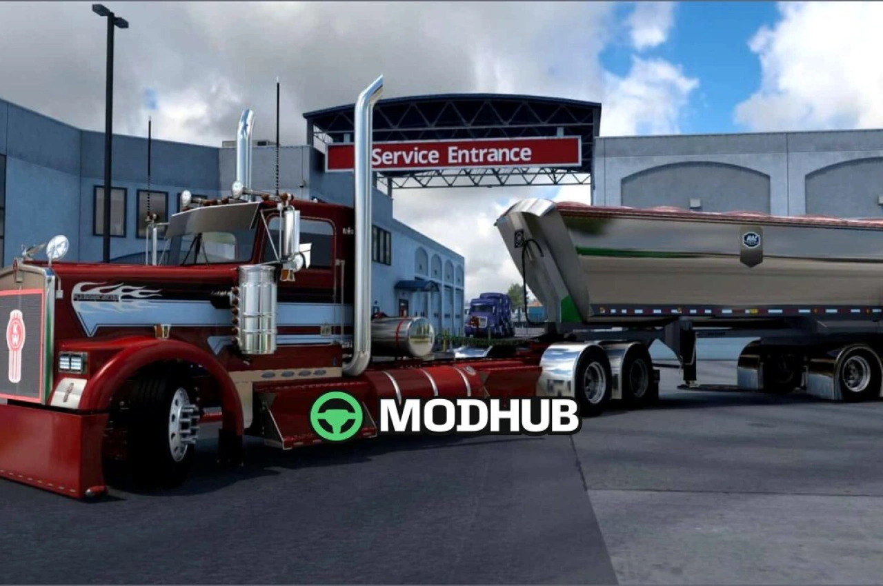 Вантажівка Kenworth W900 L/B Custom V1.7 для American Truck Simulator