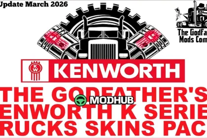 Pakiet skinów Kenworth K Series od The Godfather do American Truck Simulator