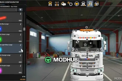 LED Tuning for ALL SCS Trucks for Euro Truck Simulator 2
