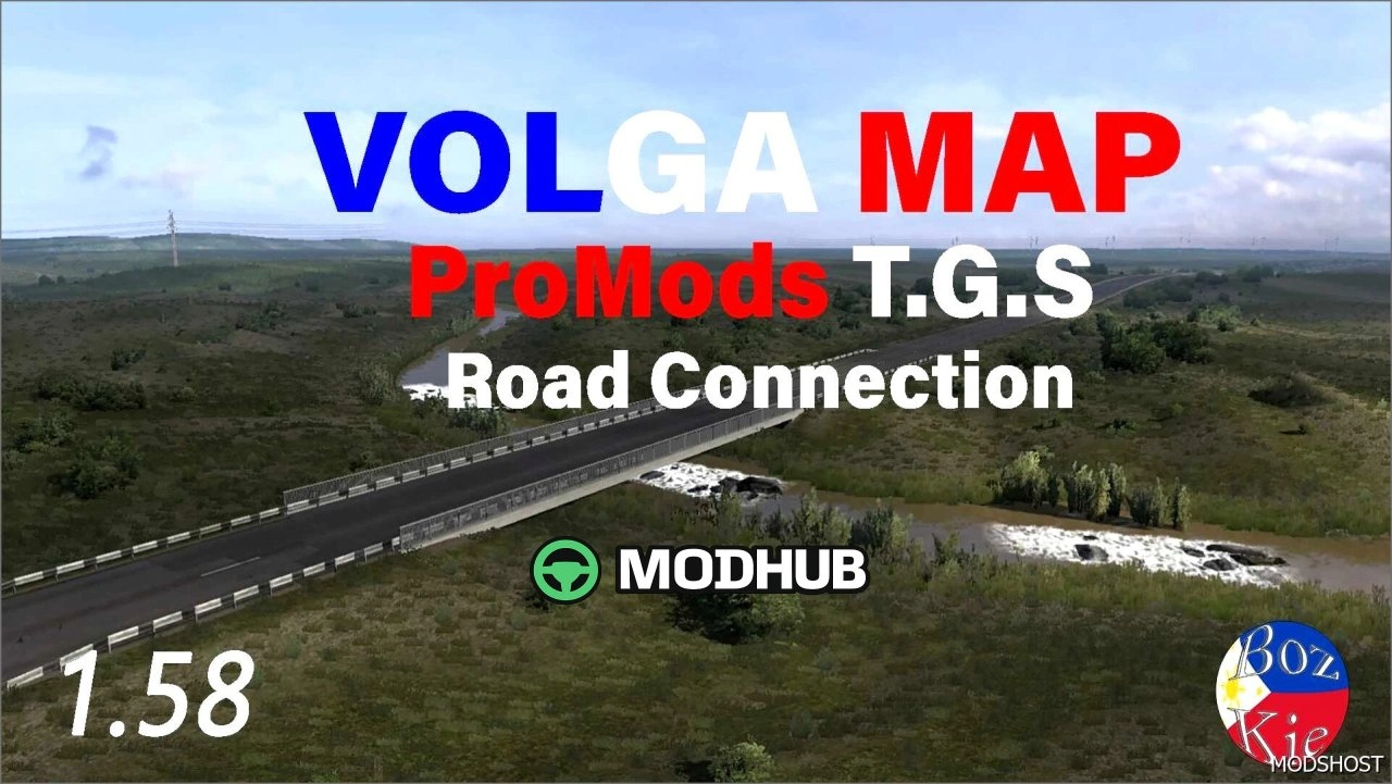 Карта Волги для Euro Truck Simulator 2