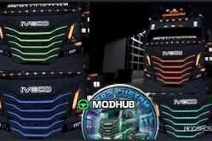 Iveco S WAY Animated Dynamic RGB Grille for Euro Truck Simulator 2