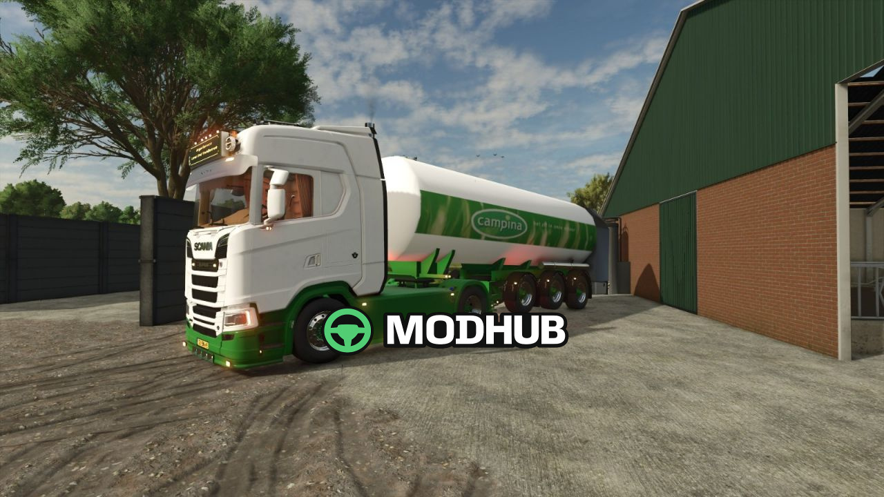 Мод на Причепи RMO Dutch milk trailer V1.0.0.2 для Фермер Симулятор 25