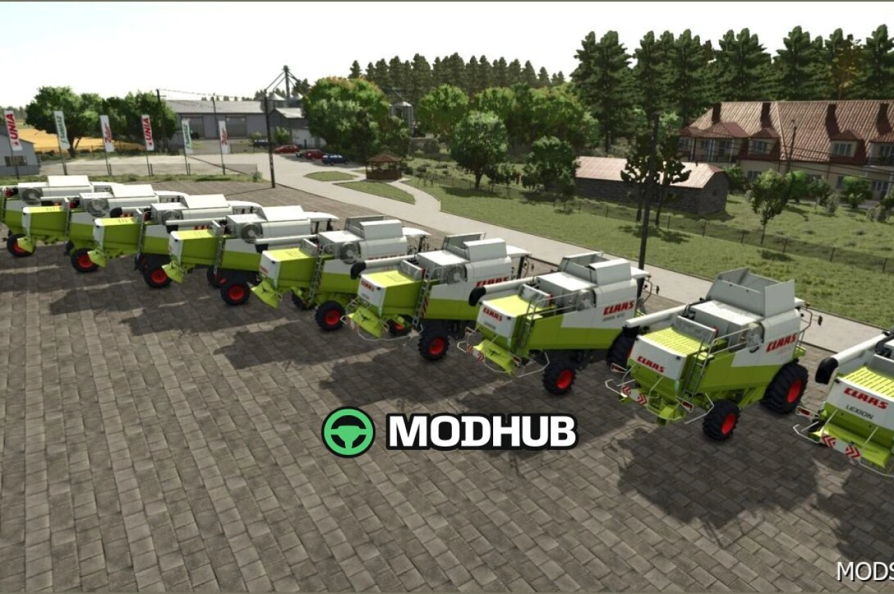 Комбайн Claas Lexion 410 480 для Farming Simulator 25