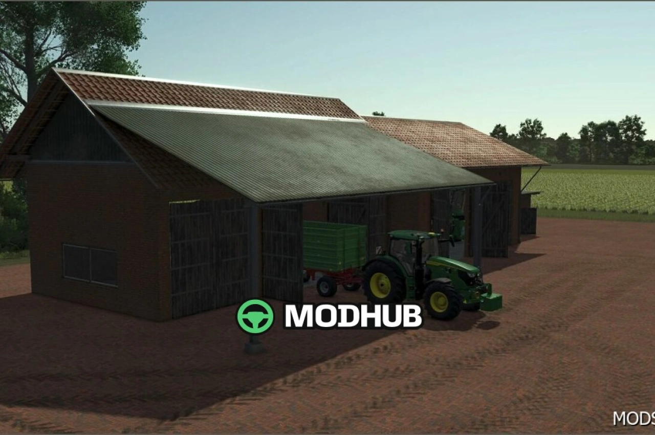 Будівля Німецький Сільський Склад FS25 для Farming Simulator 25