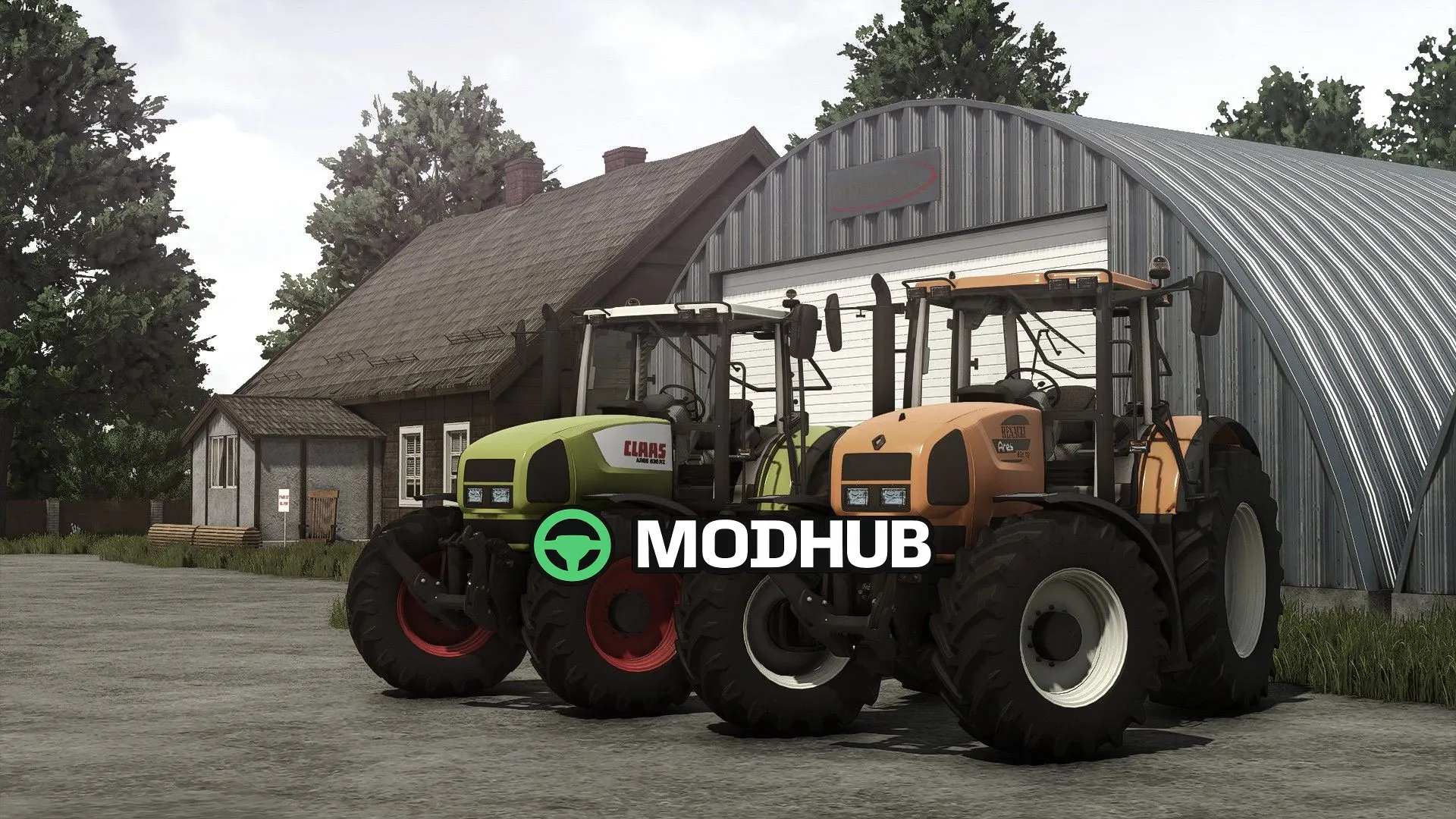 Mod na Traktory CLAAS / Renault Ares 836 RZ V1006 dla Farming Simulator 25