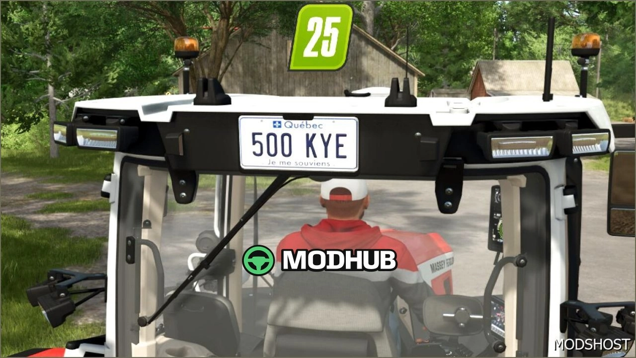 Номерний знак Квебек для Farming Simulator 25