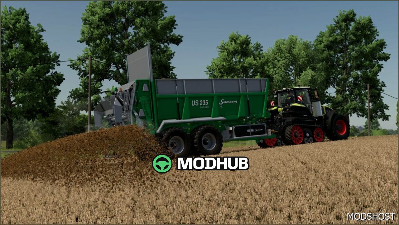 Розкидач гною Samson US 235 для Farming Simulator 25