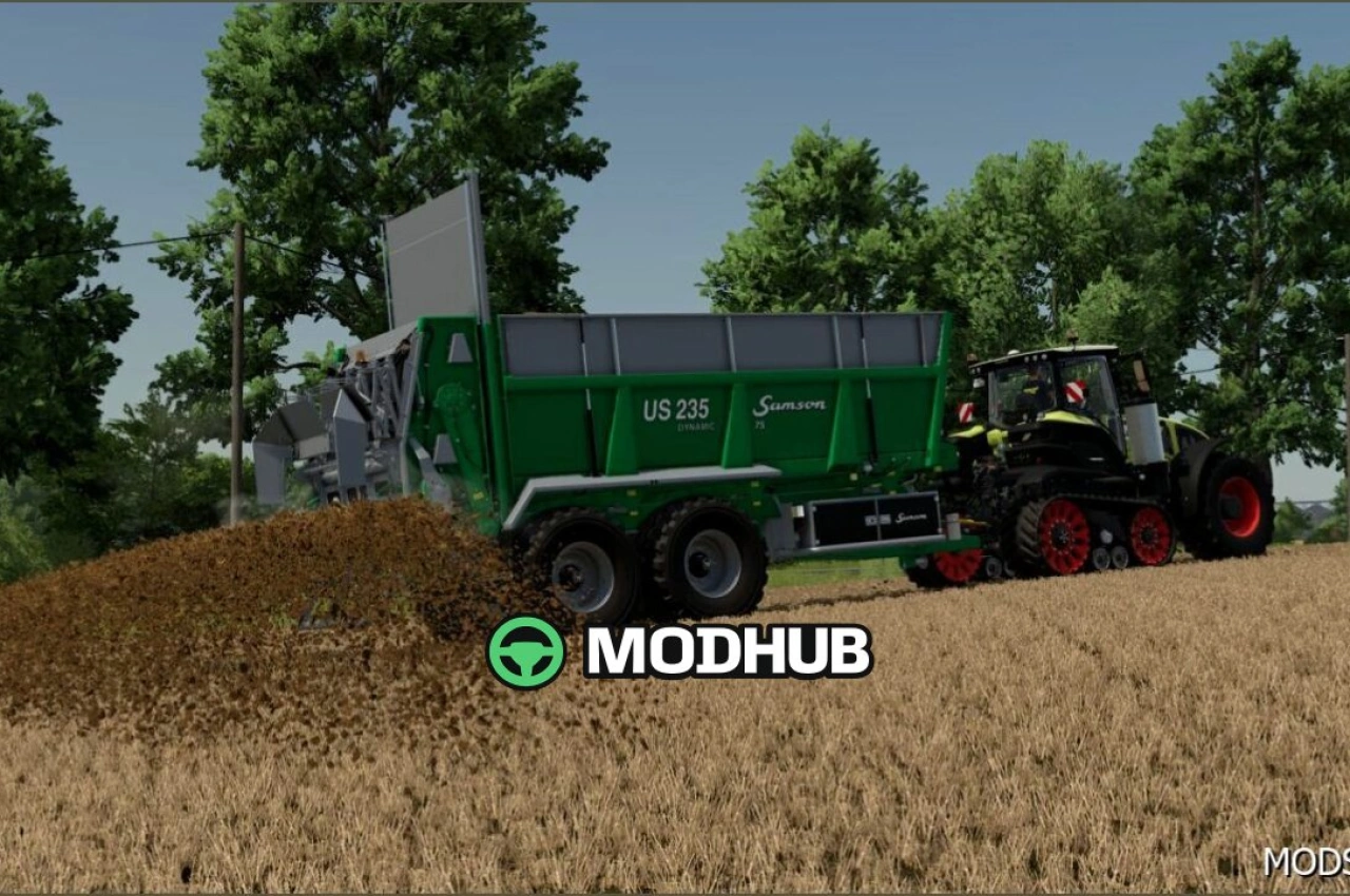 Розкидач гною Samson US 235 для Farming Simulator 25