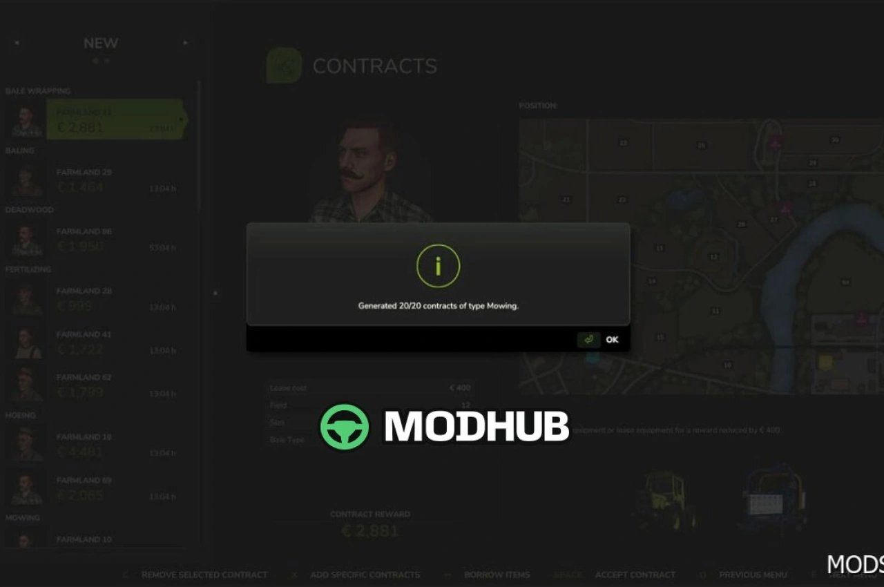 Генератор типів контрактів для Farming Simulator 25