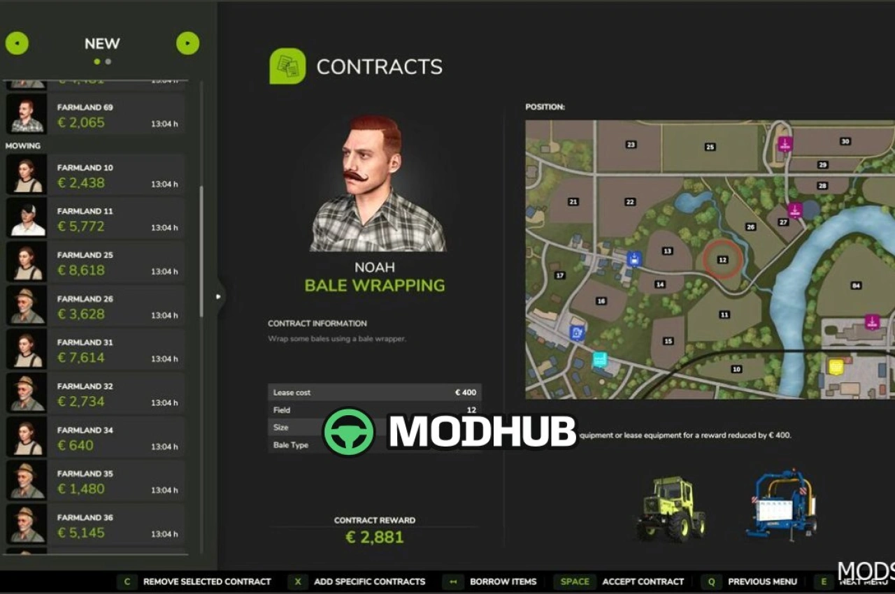 Генератор типів контрактів для Farming Simulator 25