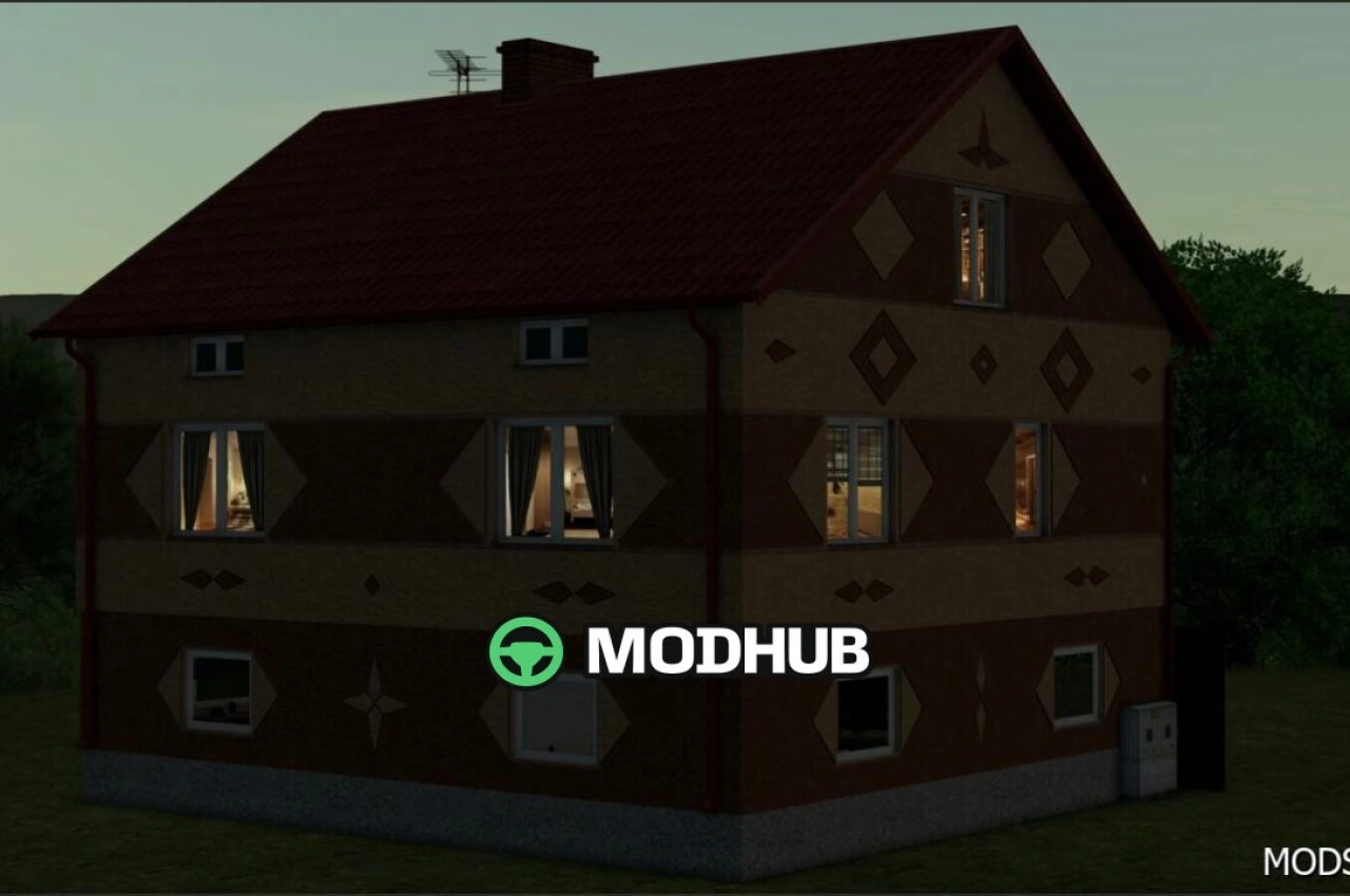 Будівля Кольоровий Будинок для Farming Simulator 25