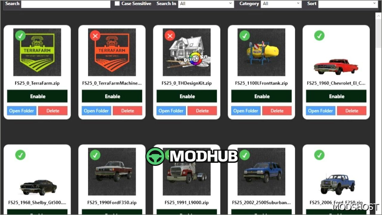 Програма управління модами BUG Modmanager для Farming Simulator 25