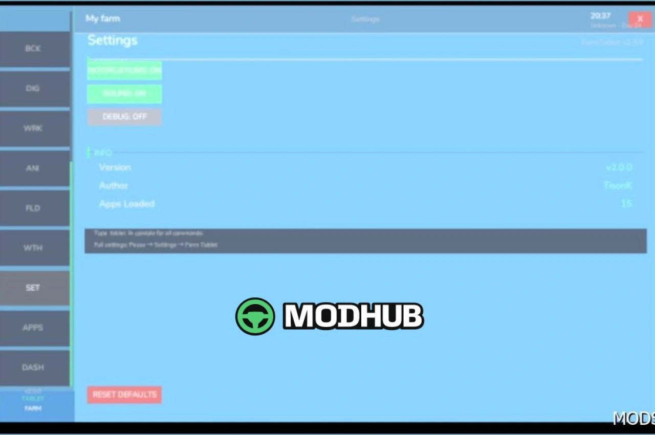 Tablet Farm do Farming Simulator 25