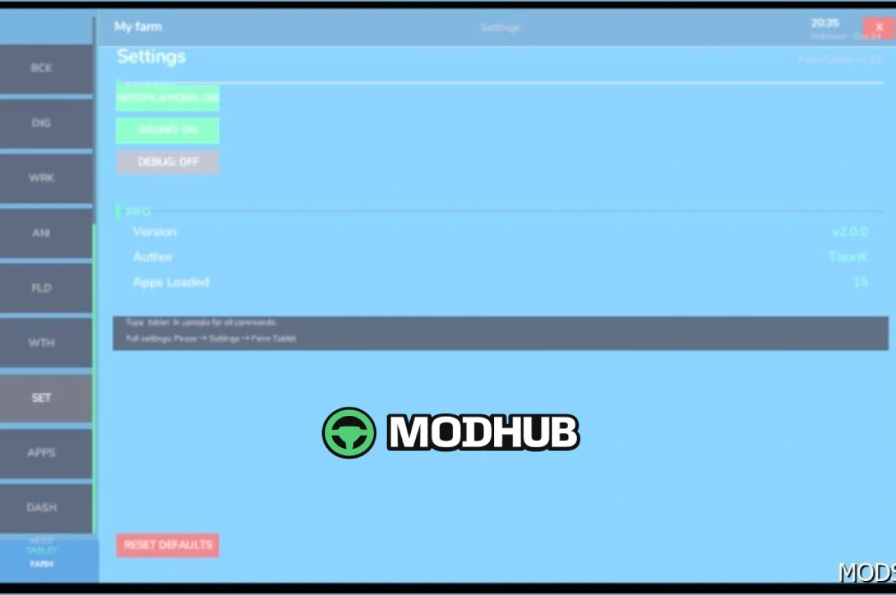 Farm Tablet for Farming Simulator 25