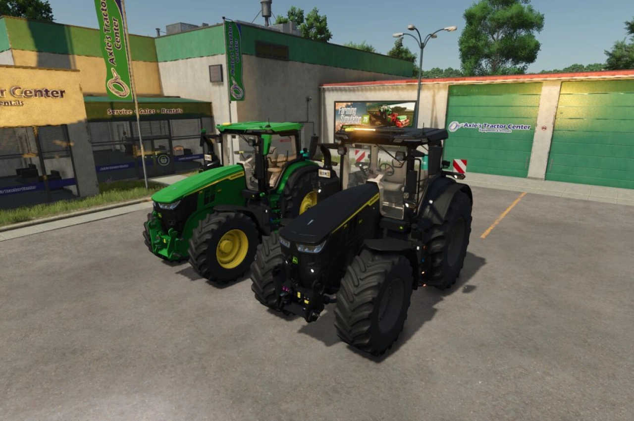 Трактор John Deere 7R для Farming Simulator 25